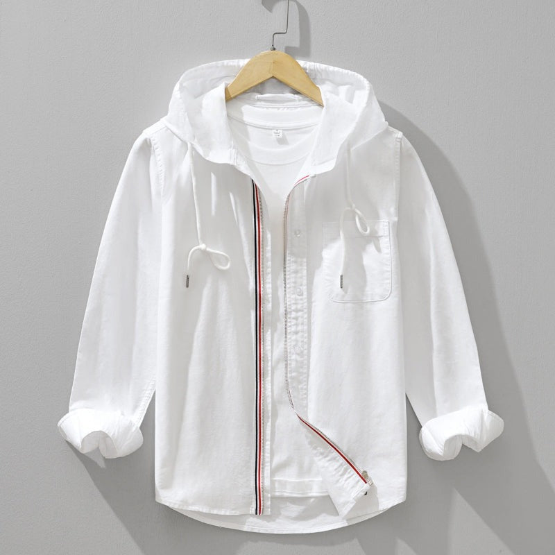Jexon - Lightweight Linen Hooded Shirt
