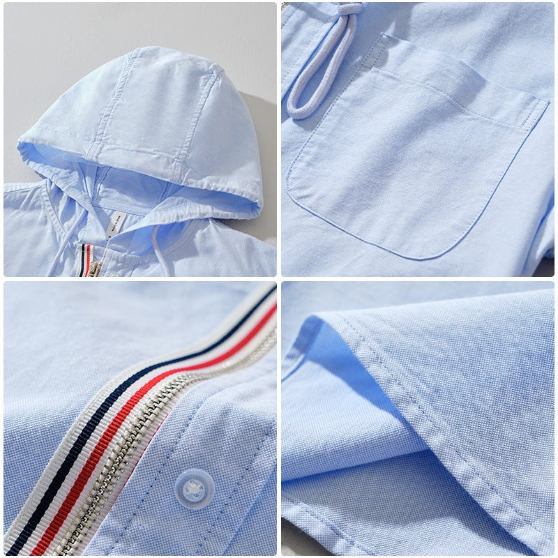 Jexon - Lightweight Linen Hooded Shirt