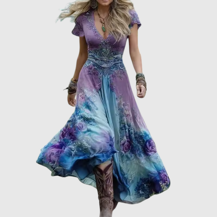 Karisa - Embroidered Corset Dress