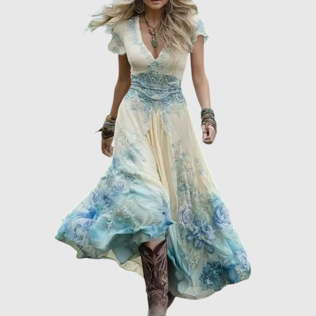 Karisa - Embroidered Corset Dress