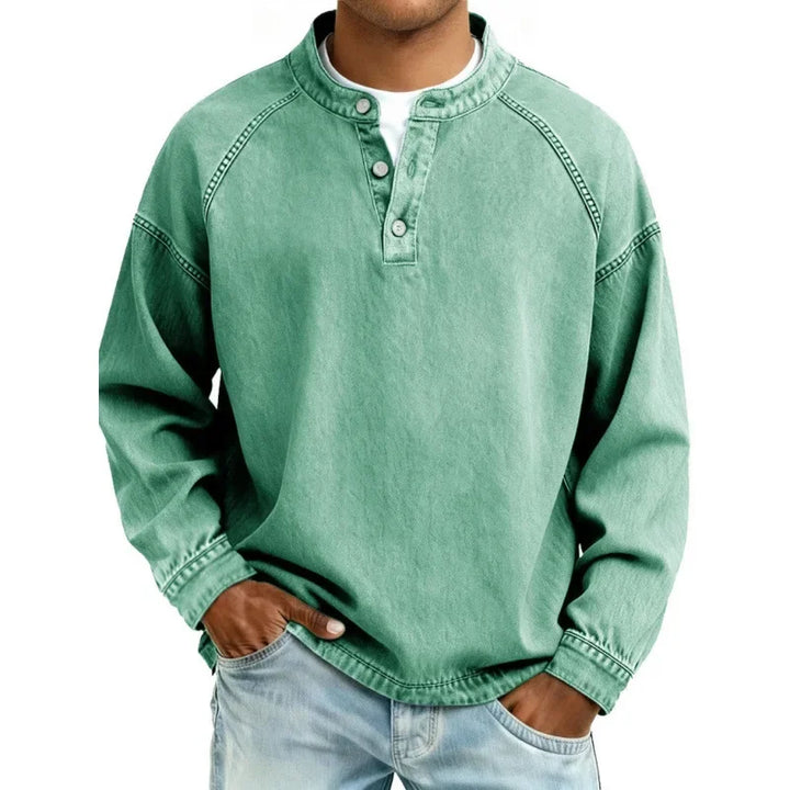 Laren - Soft-Touch Vintage Button-Down Shirt
