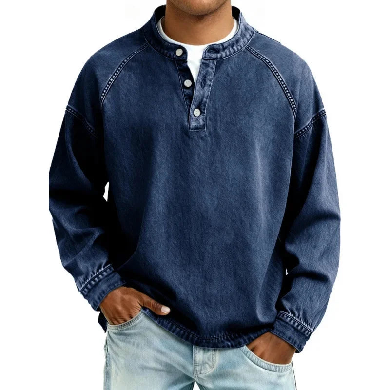 Laren - Soft-Touch Vintage Button-Down Shirt