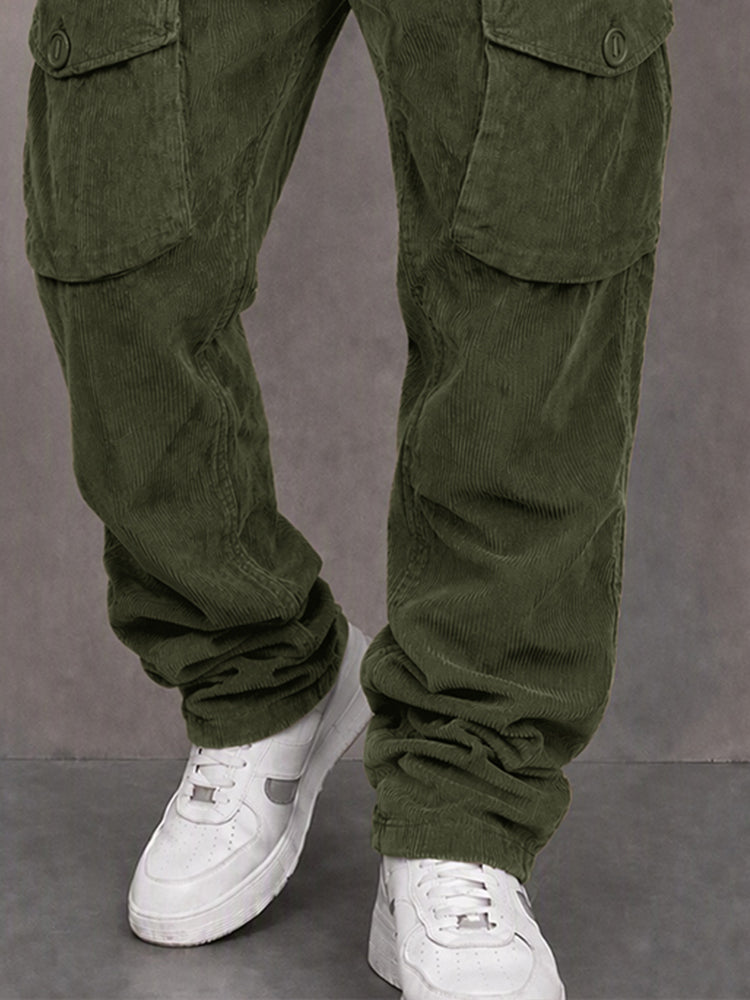 Milo - Ribbed Cargo Trousers