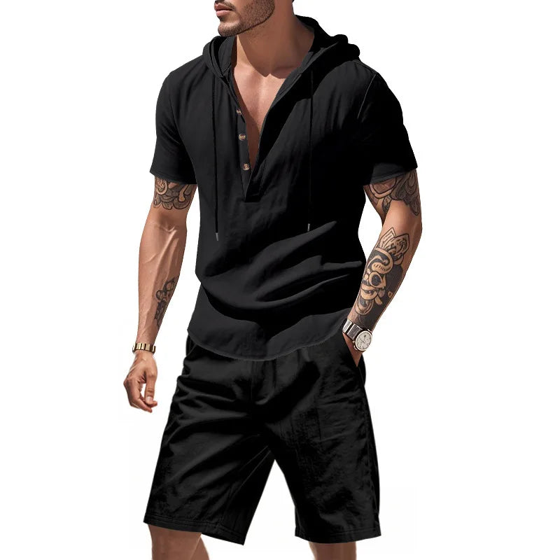 Dylan - Breathable Hoodie & Shorts Set