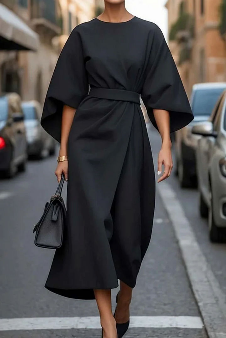 Jessaria - Lightweight Puff-Sleeve Dress