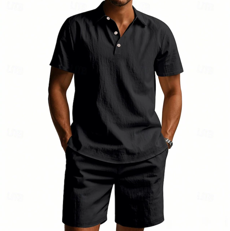 Gervase - Breathable Polo & Shorts Set