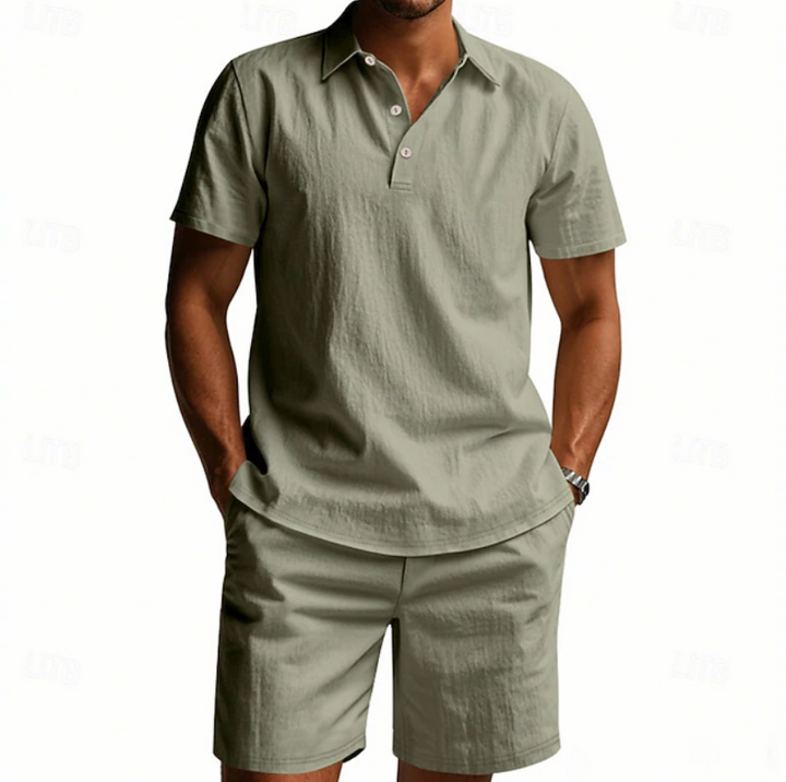 Gervase - Breathable Polo & Shorts Set