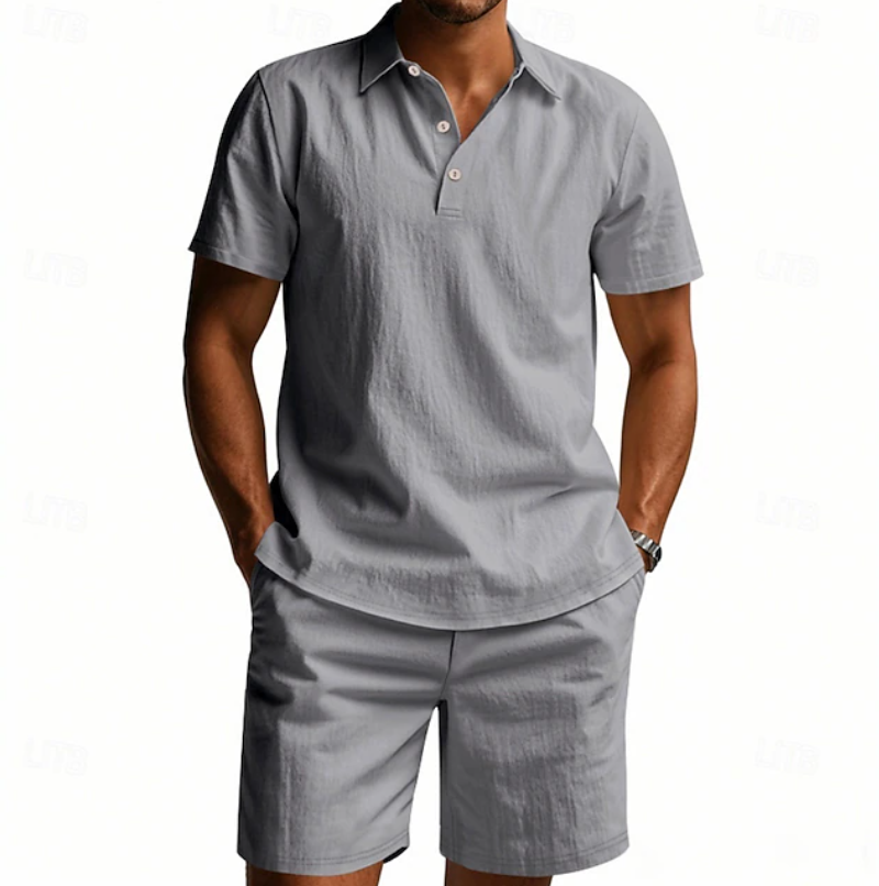 Gervase - Breathable Polo & Shorts Set