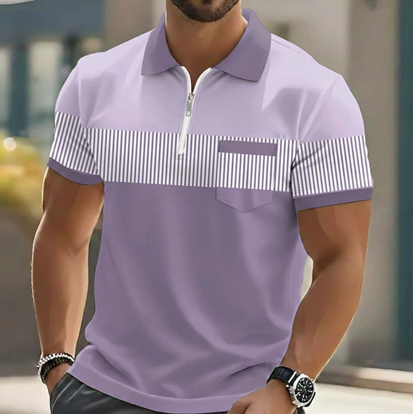 Bexford - Soft-Touch Zip-Neck Polo Shirt