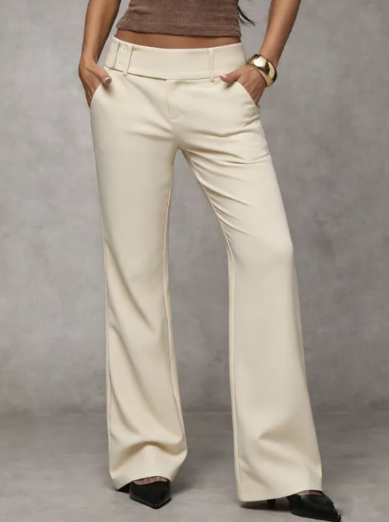 Nylah - Tailored Flared Suit Trousers