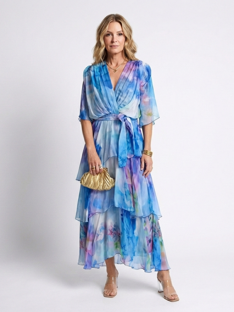 Elsinora - Soft-Touch Layered Maxi Dress