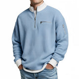 Peldon - Waffle-Knit Quarter-Zip Jumper
