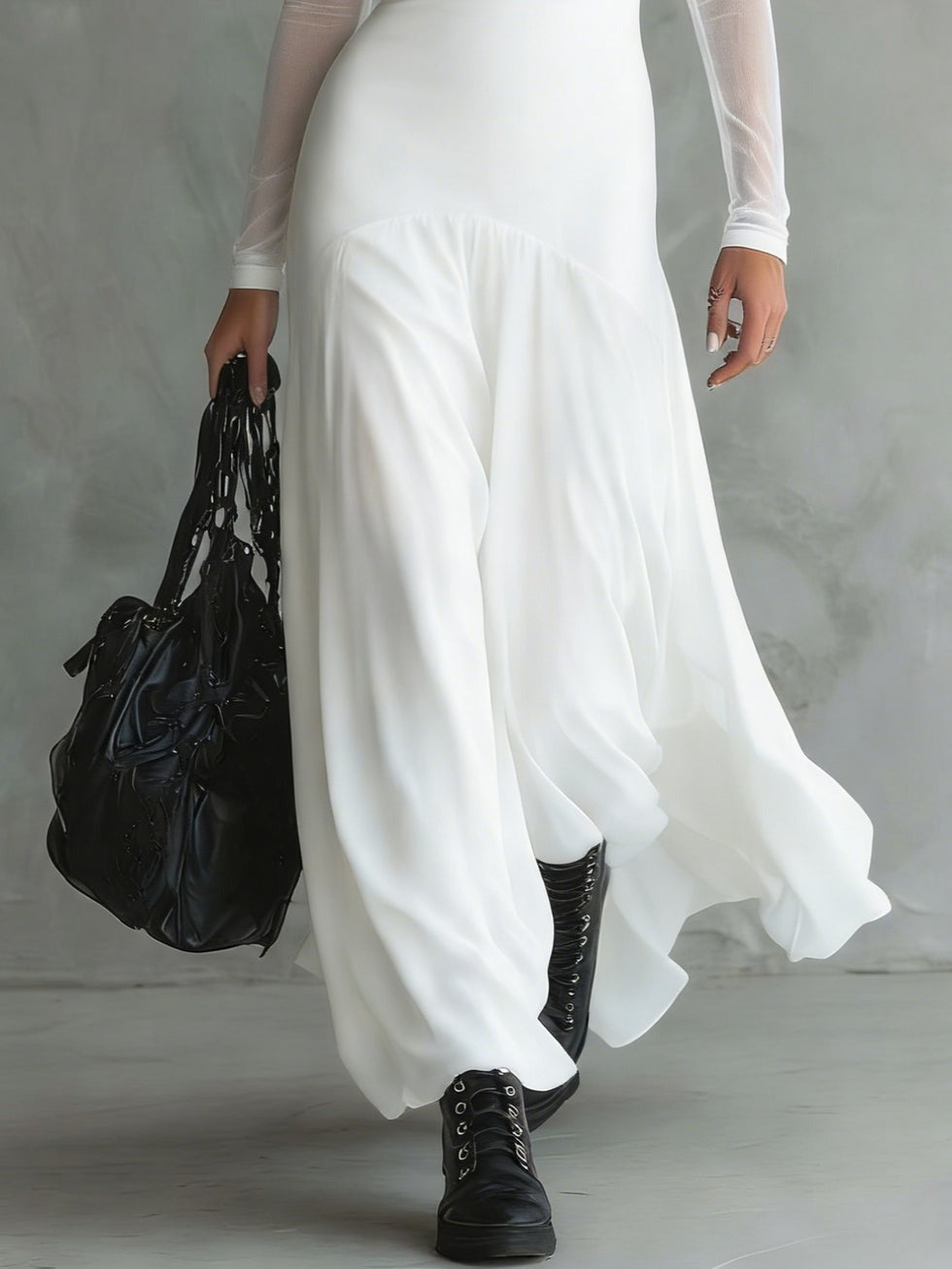 Eliza - Ethereal Long-Sleeve Maxi Dress