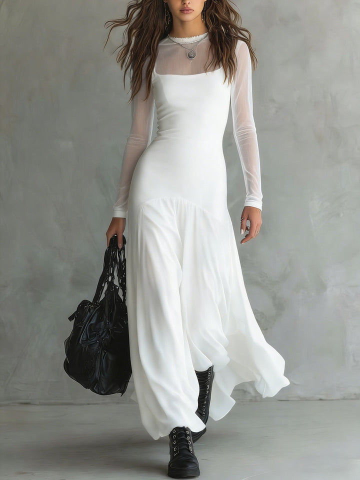 Eliza - Ethereal Long-Sleeve Maxi Dress