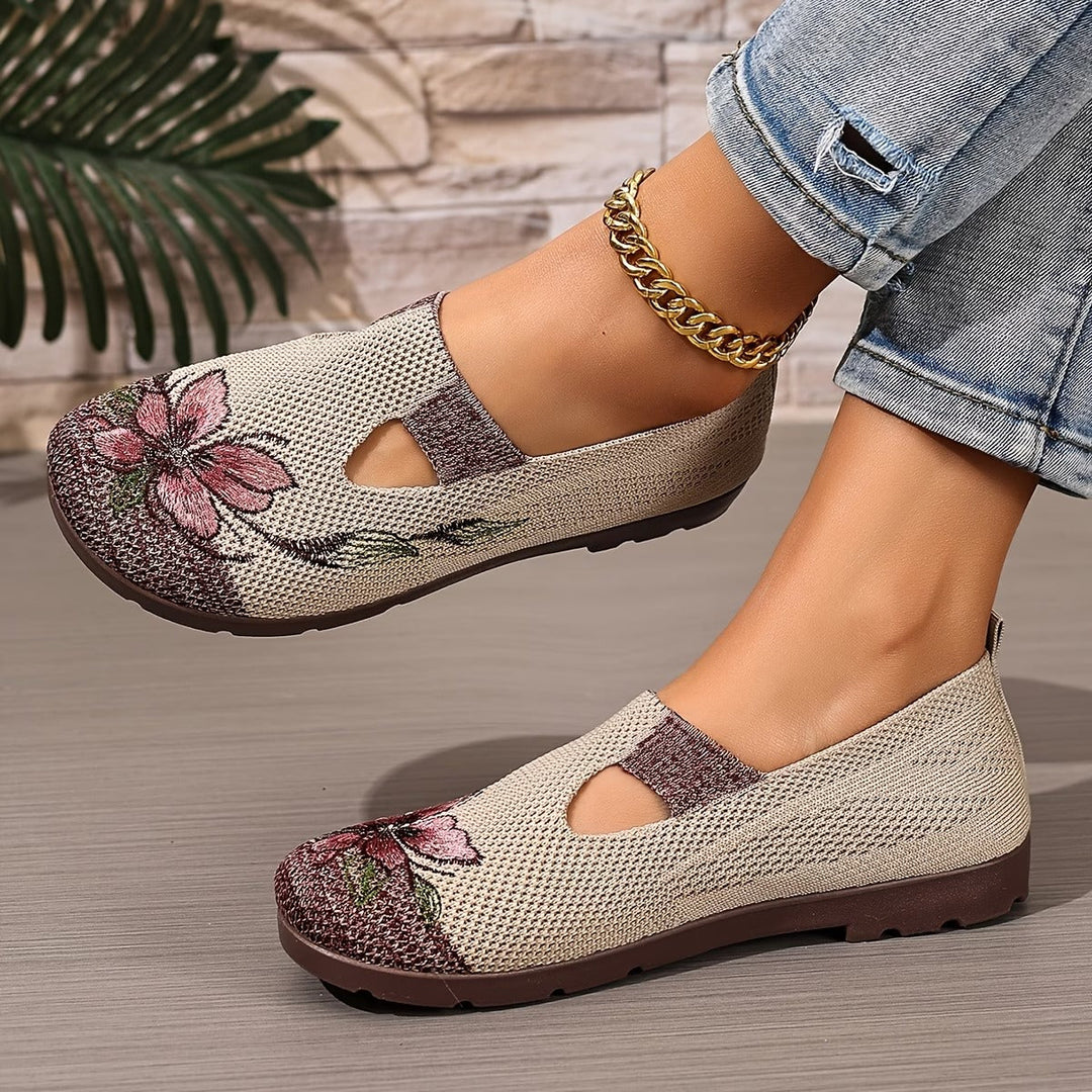 Xara - Floral Slip-On Flats