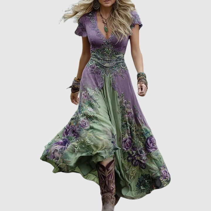 Karisa - Embroidered Corset Dress