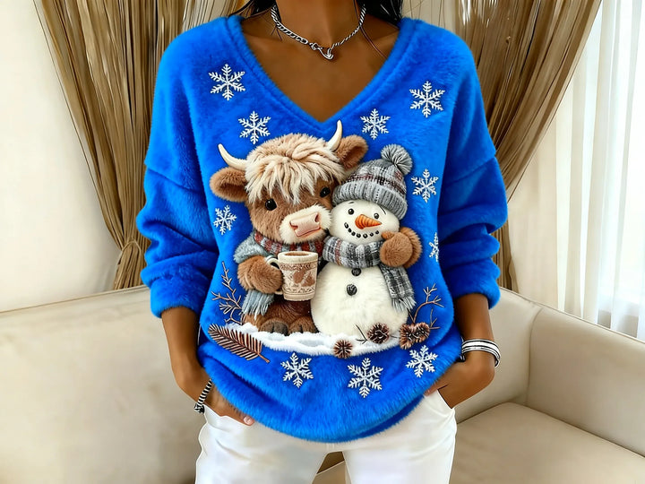 Zarielle - Soft-Touch V-Neck Sweater