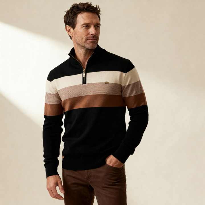 Sylvar - Stretch-Knit Quarter-Zip Sweater