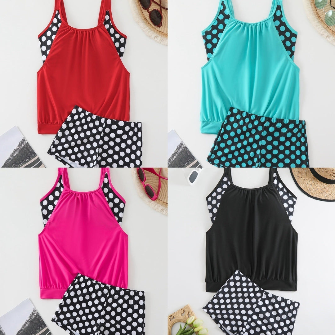 Celandine - Quick-Dry Retro Polka Dot Bikini Set