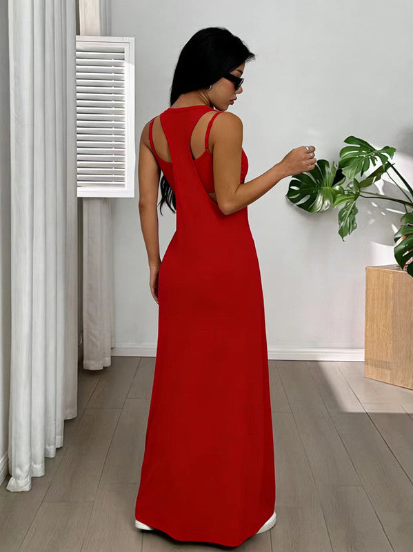Evania - Layered Two Piece Maxi Dress Set