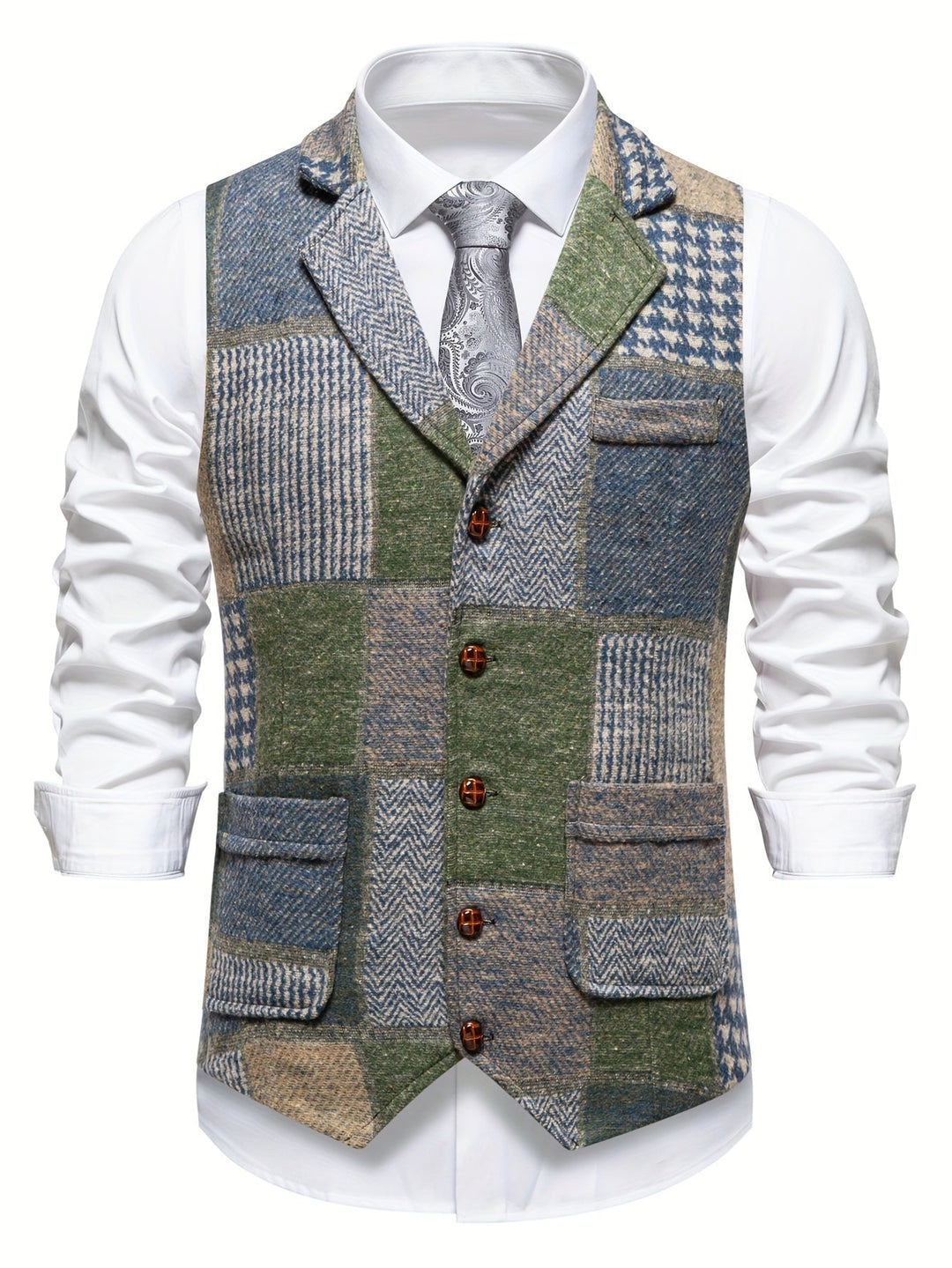 Ellis - Herringbone Waistcoat
