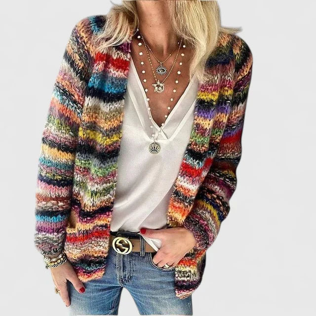 Jarina - Patterned Knit Cardigan