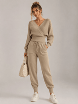 Adelyra - Ribbed Two-Piece Lounge Set