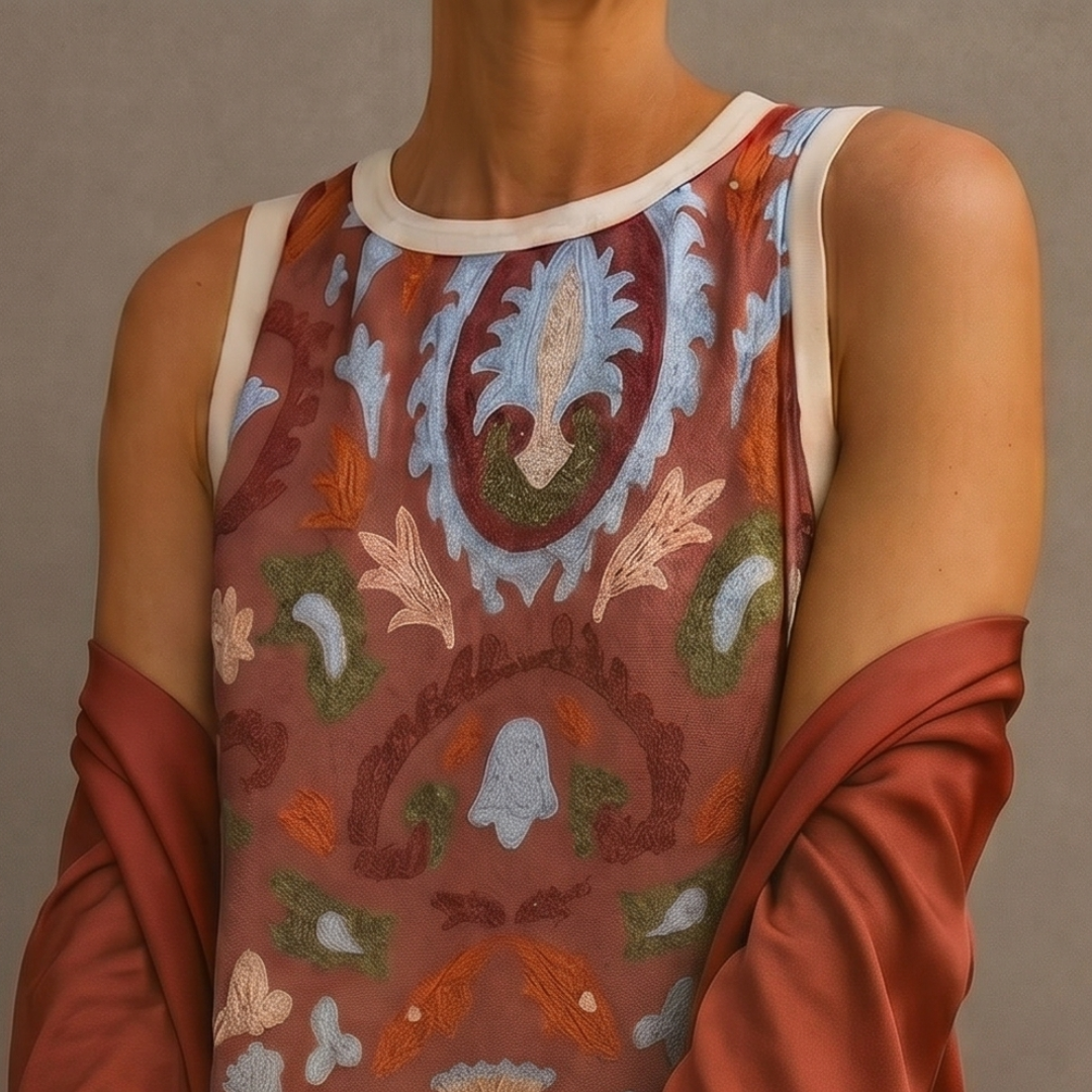 Lilith - Printed Midi Dress and Long Cardigan Set