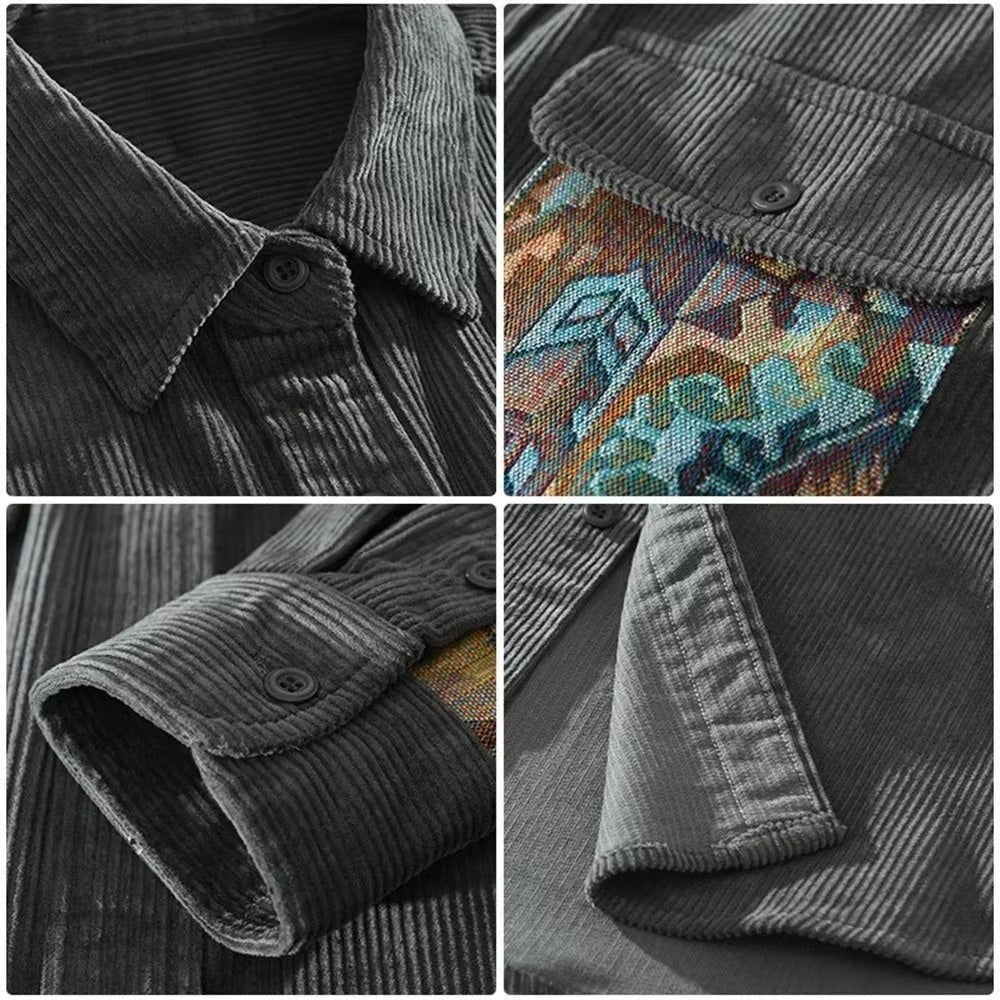 Tero - Textured Patchwork Shirt