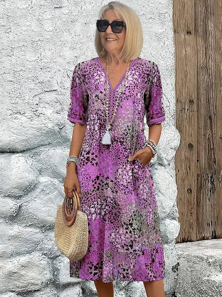 Lysanna - Lightweight V-Neck Midi Dress
