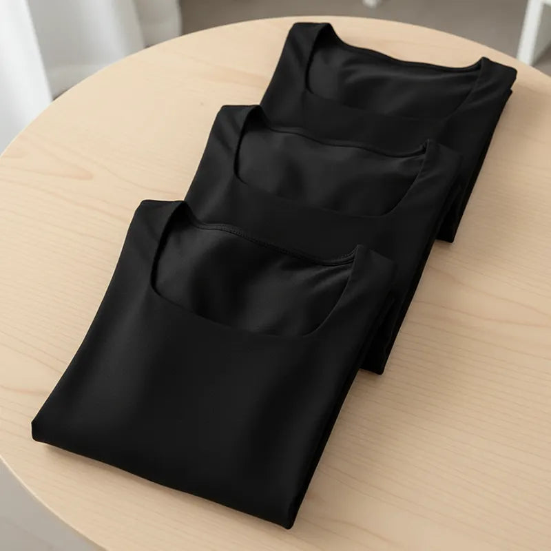 Alise - Ruched Square Neck Wide Leg Jumpsuit