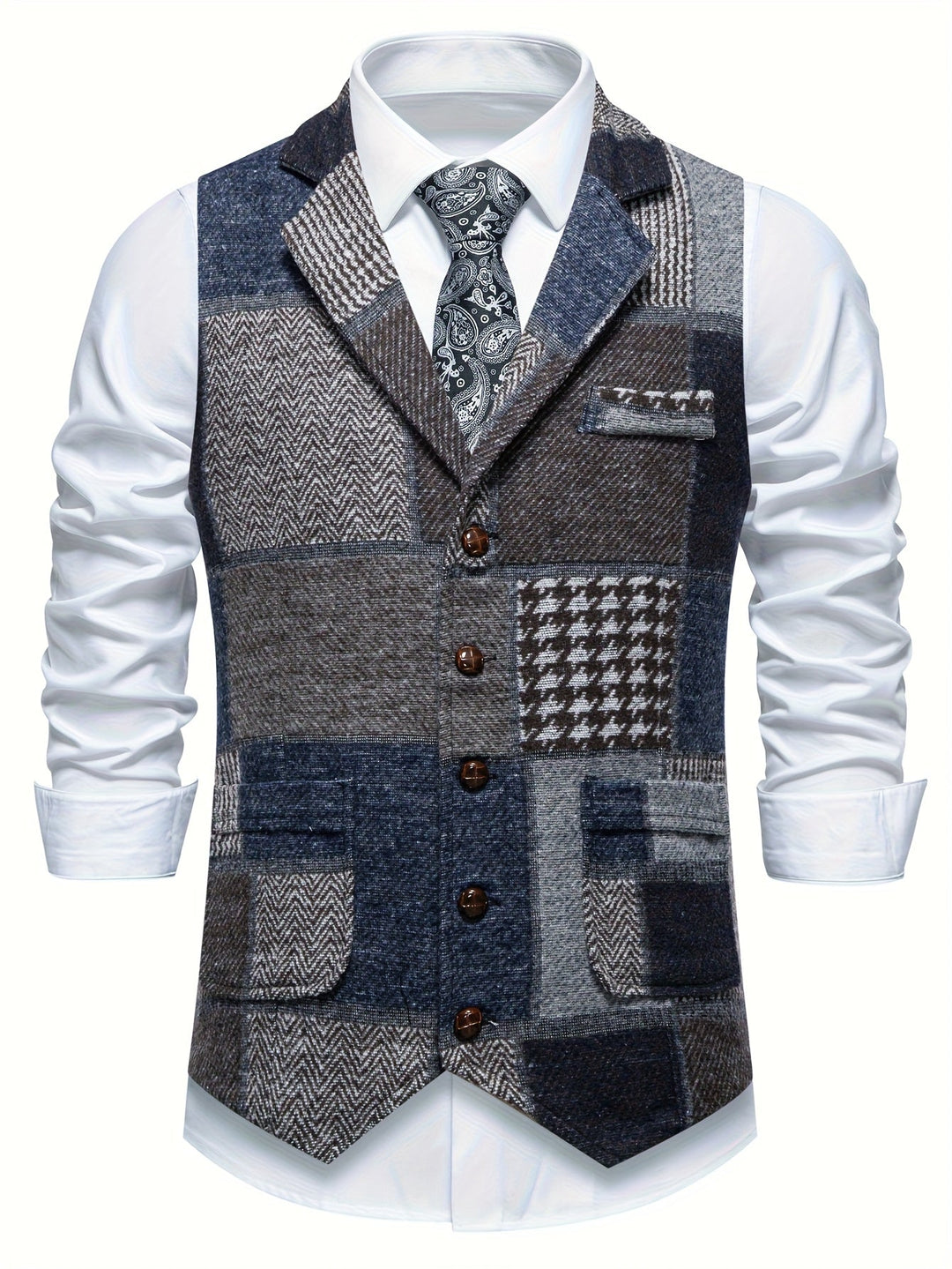 Evren - Tailored Patchwork Gilet