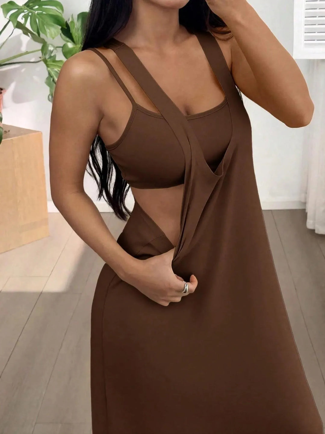 Evania - Layered Two Piece Maxi Dress Set