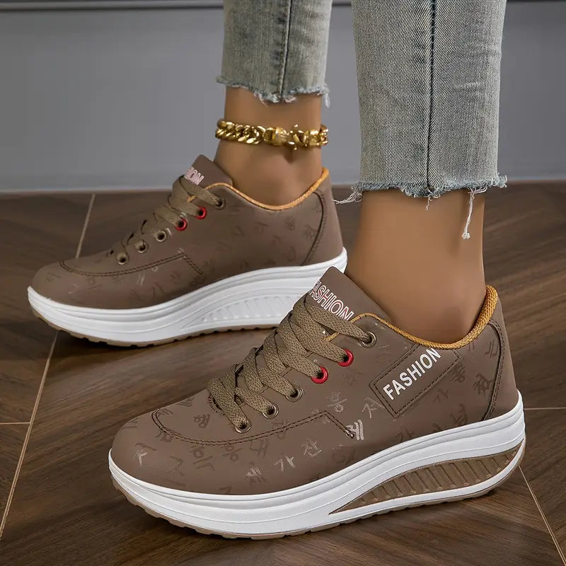 Qira - Platform Lace-Up Sneakers
