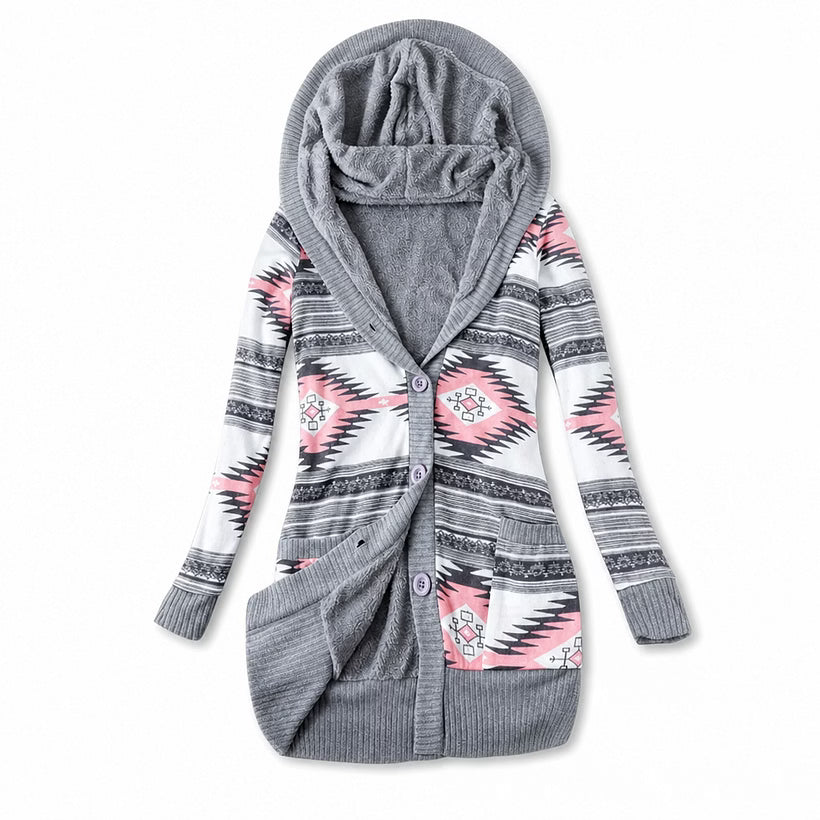 Ines - Thermal Hooded Cardigan