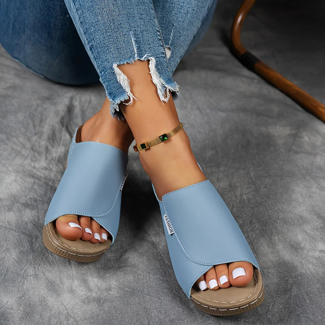 Verena - Platform Slip-On Sandals