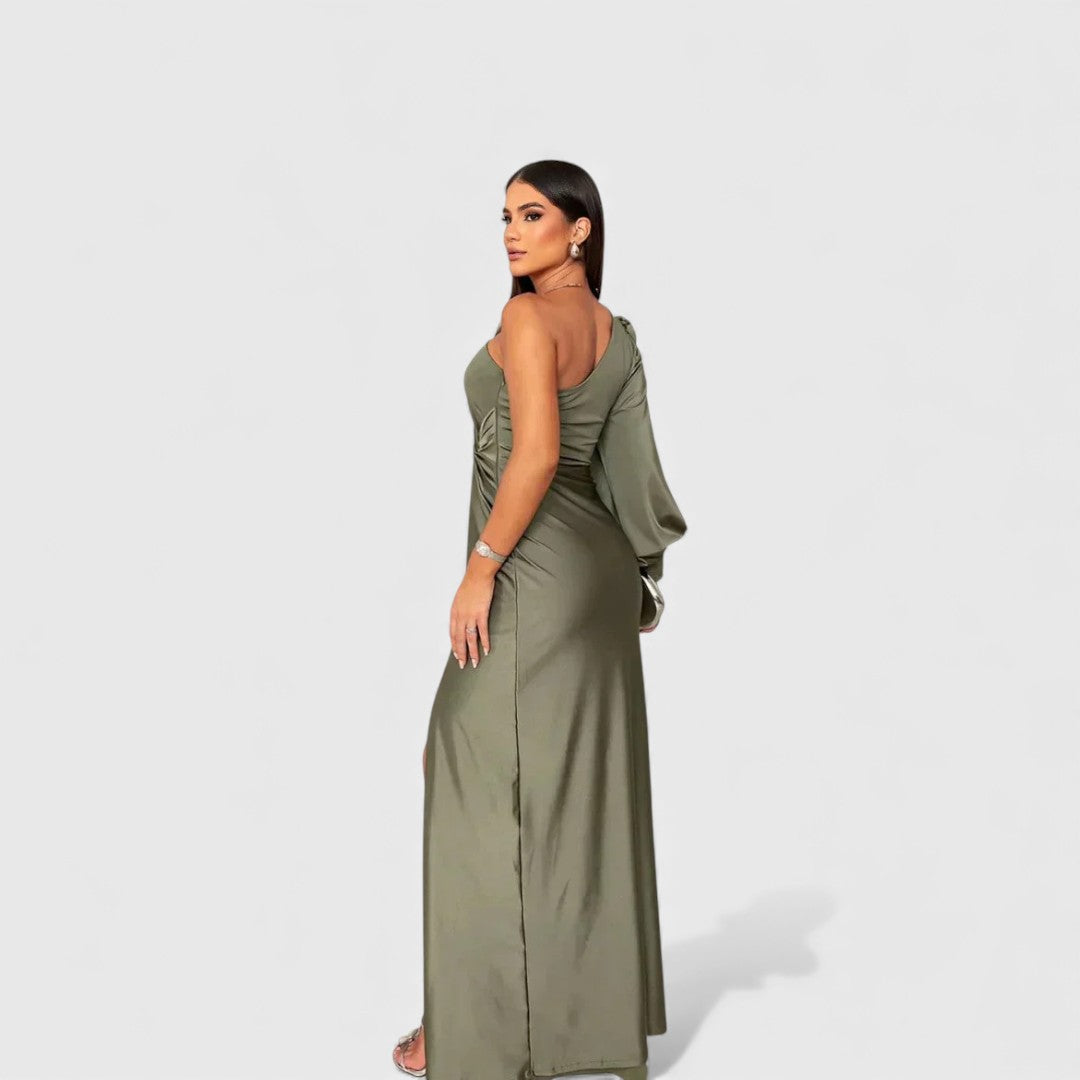 Ellivia - Soft-Touch One-Shoulder Evening Gown