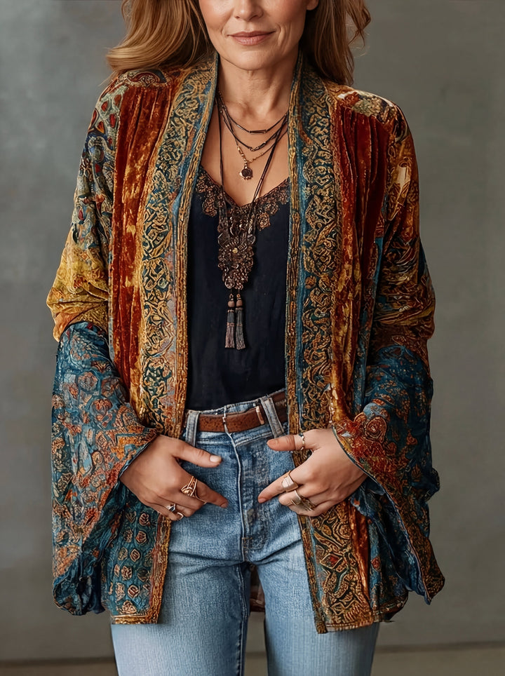 Sylvette - Textured Bohemian Jacket