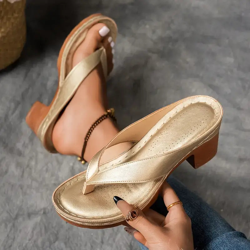 Alouette - Cushioned Heeled Sandals