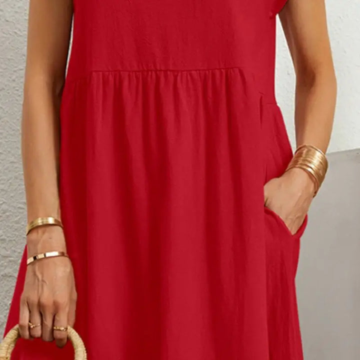 Avenyra - Soft-Touch Pocket Dress