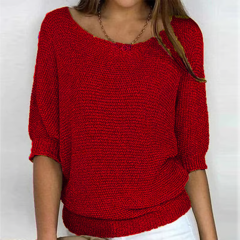 Fiora - Breathable 3/4-Sleeve Sweater