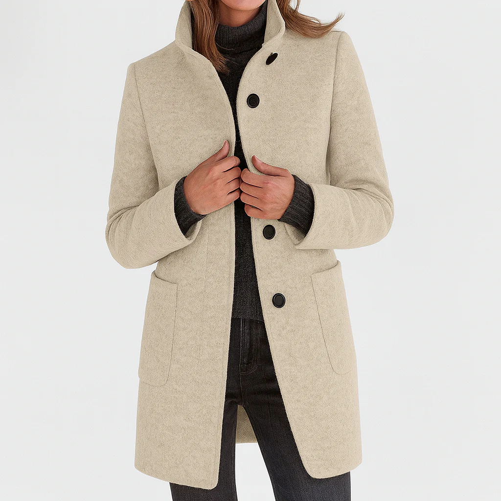 Elanique - Soft-Touch Tailored Coat