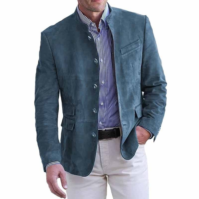 Tavrik - Soft-Touch Stand-Collar Blazer