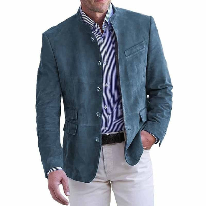 Tavrik - Soft-Touch Stand-Collar Blazer