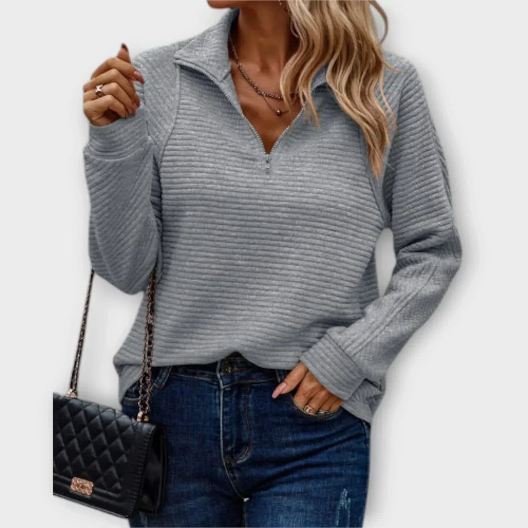 Talyss - Soft-Touch Half-Zip Jumper
