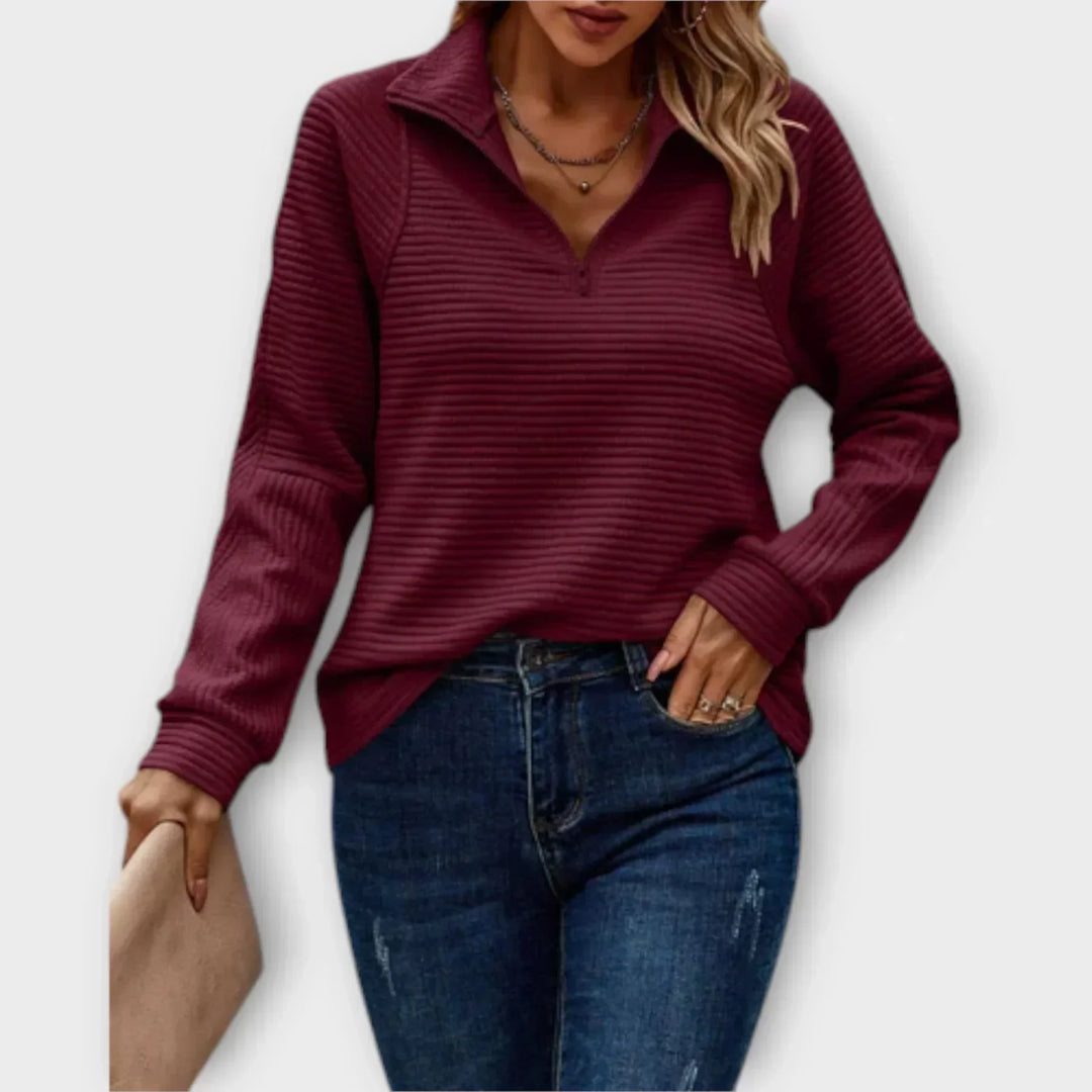 Talyss - Soft-Touch Half-Zip Jumper