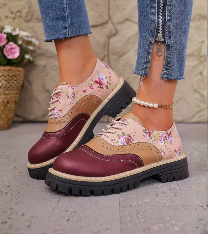 Dagna - Premium Floral Oxford Shoes