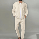 Zaren - Textured Jacket & Trousers Set