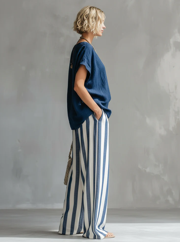 Eulalie - Textured Shirt & Shorts Set