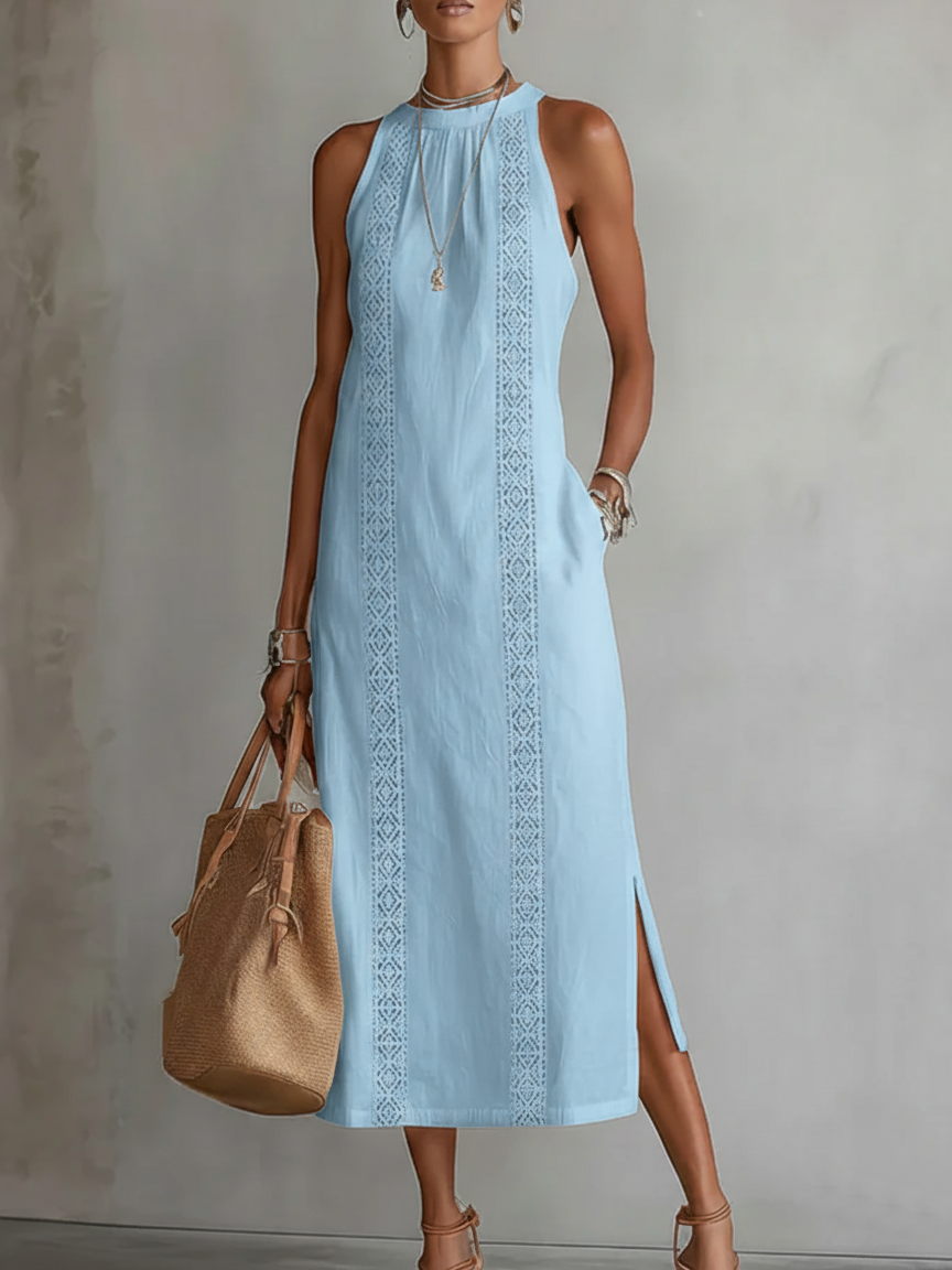 Caris - Breezy Linen Midi Dress